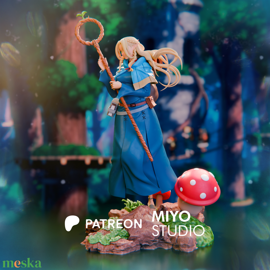 Marcille - Delicious in Dungeon - művészet - makett, modell - Meska.hu