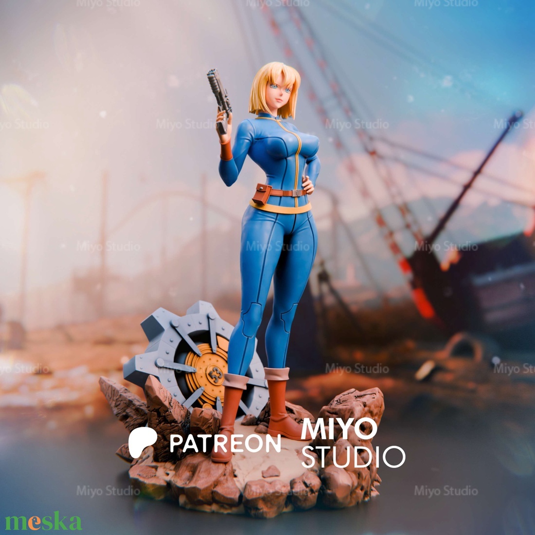 Vault Girl - Fallout - művészet - makett, modell - Meska.hu