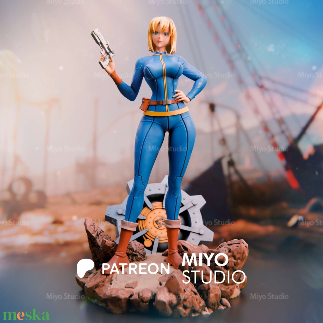 Vault Girl - Fallout - művészet - makett, modell - Meska.hu