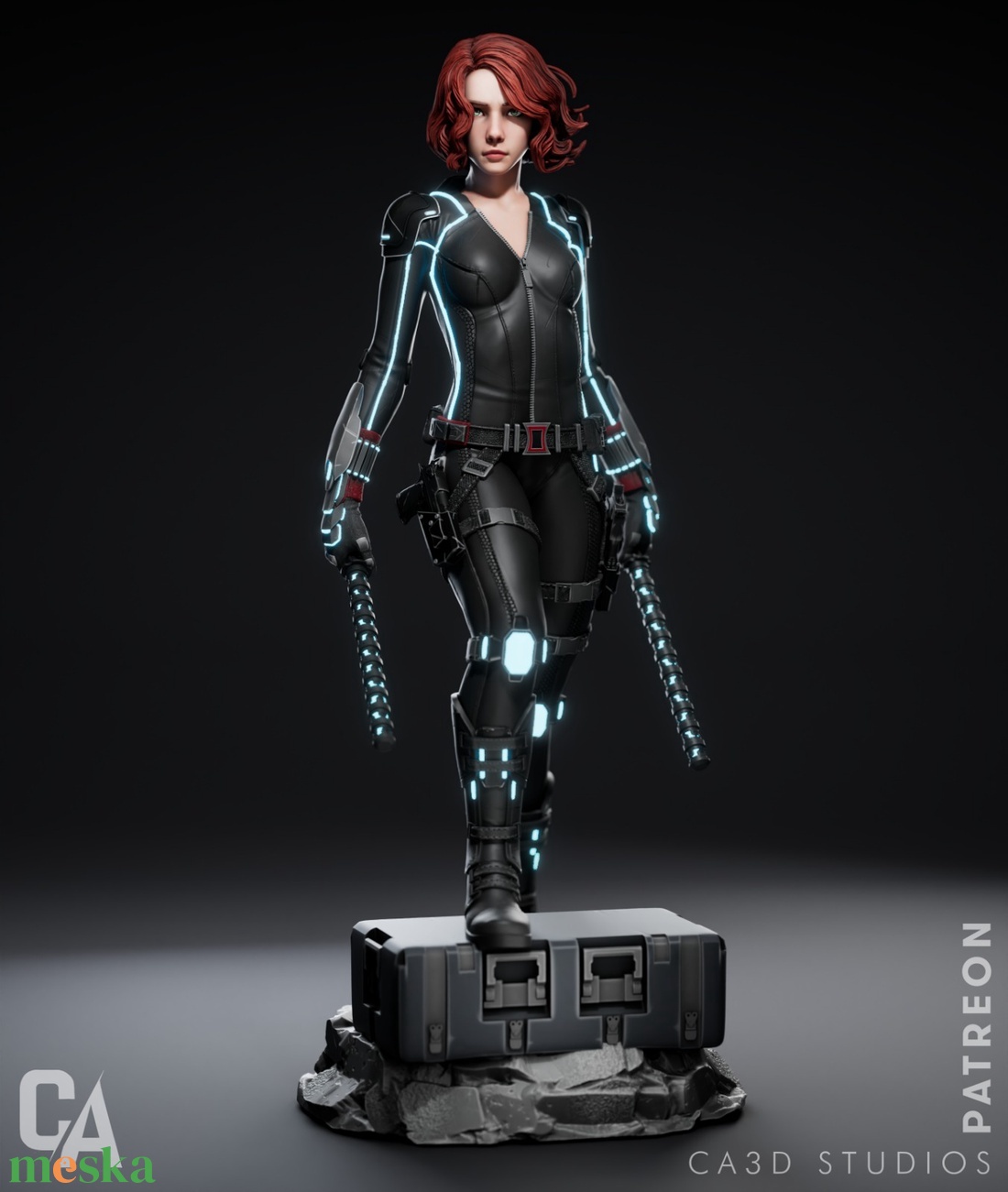 Black Widow - Marvel - művészet - makett, modell - Meska.hu