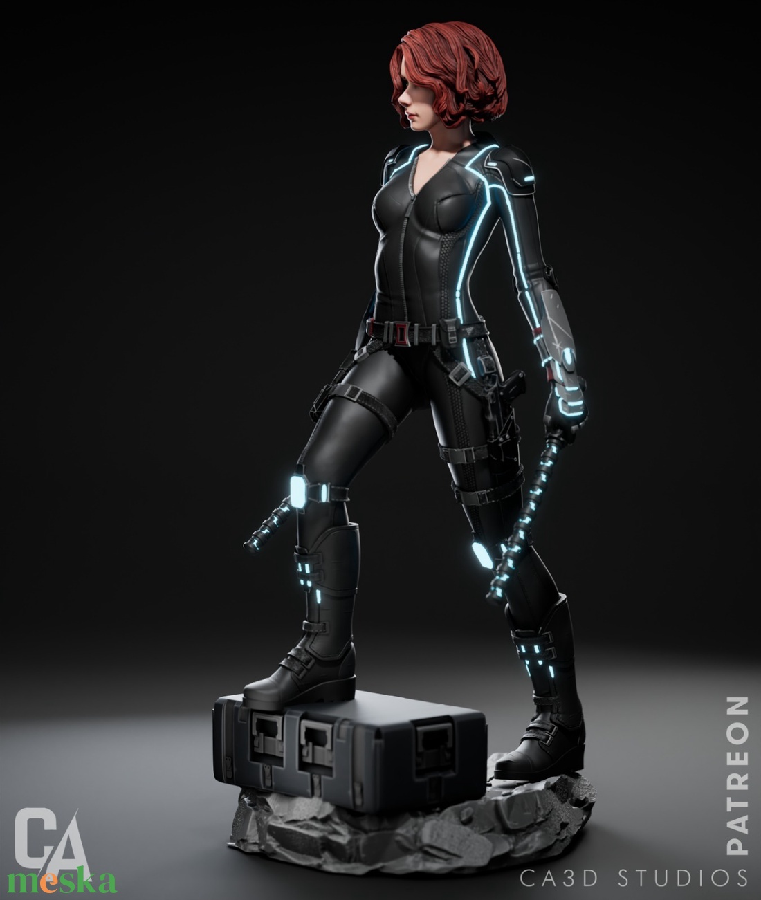 Black Widow - Marvel - művészet - makett, modell - Meska.hu