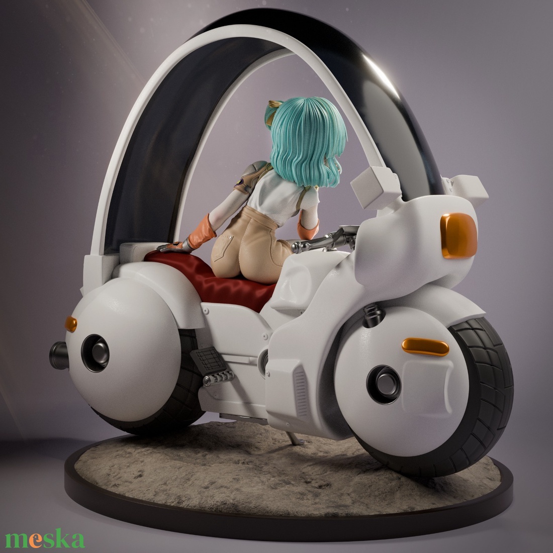 Bulma - Dragon Ball - művészet - makett, modell - Meska.hu