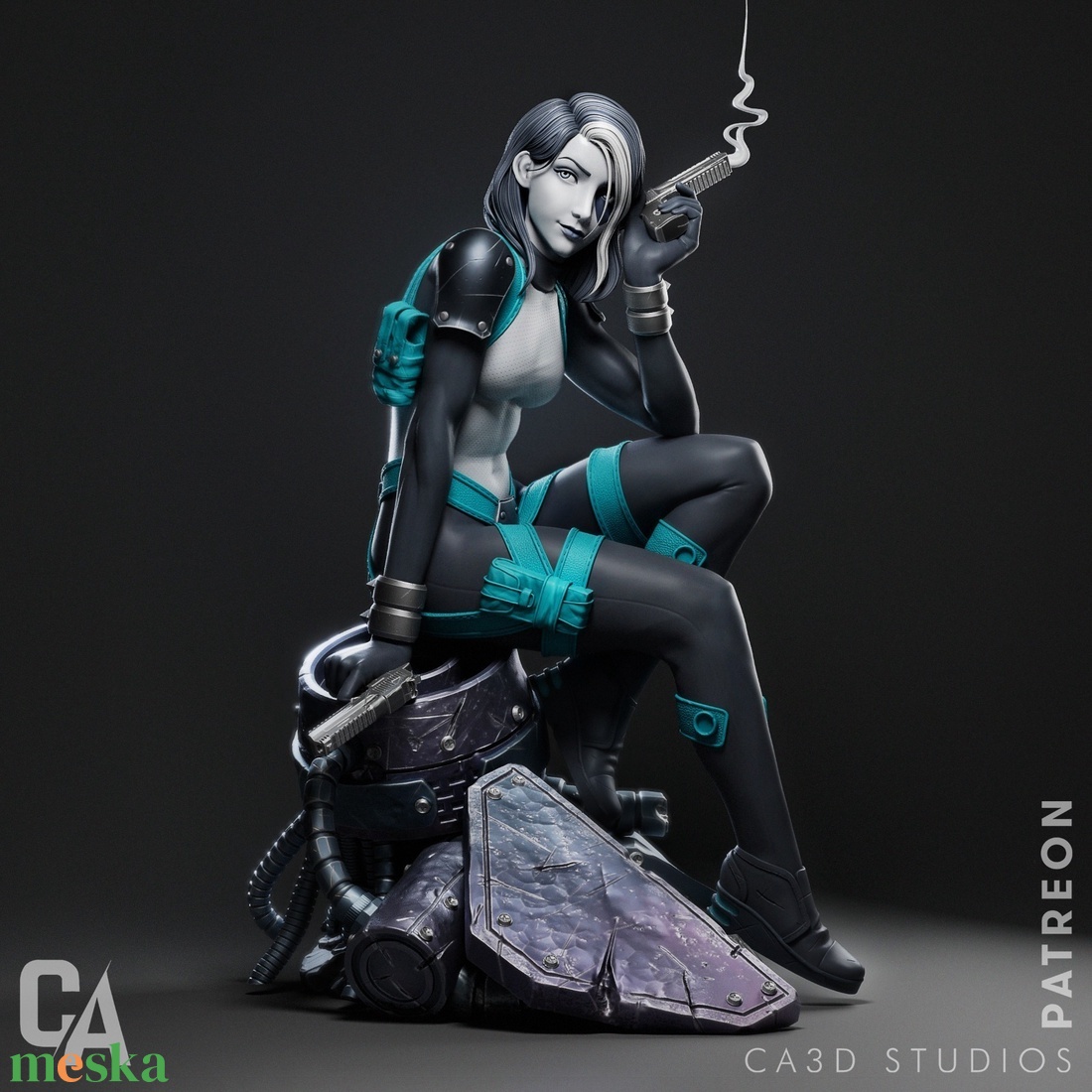 Domino - Marvel - művészet - makett, modell - Meska.hu