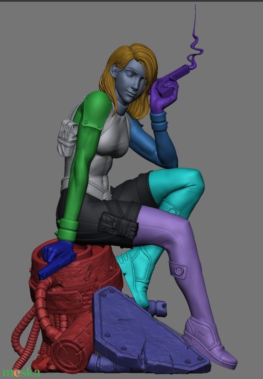 Domino - Marvel - művészet - makett, modell - Meska.hu