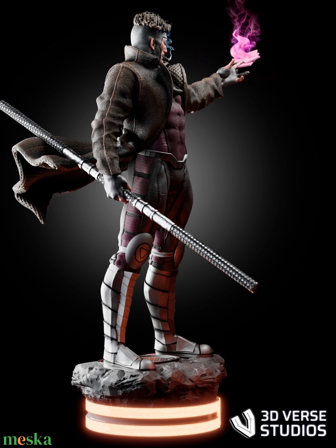 Gambit - Marvel - művészet - makett, modell - Meska.hu