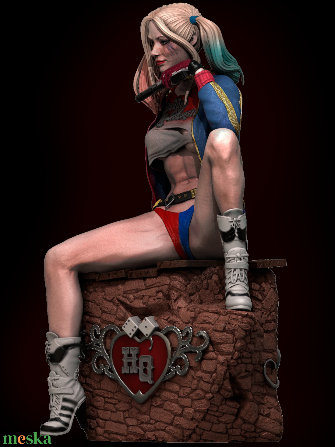Harley Quinn - művészet - makett, modell - Meska.hu