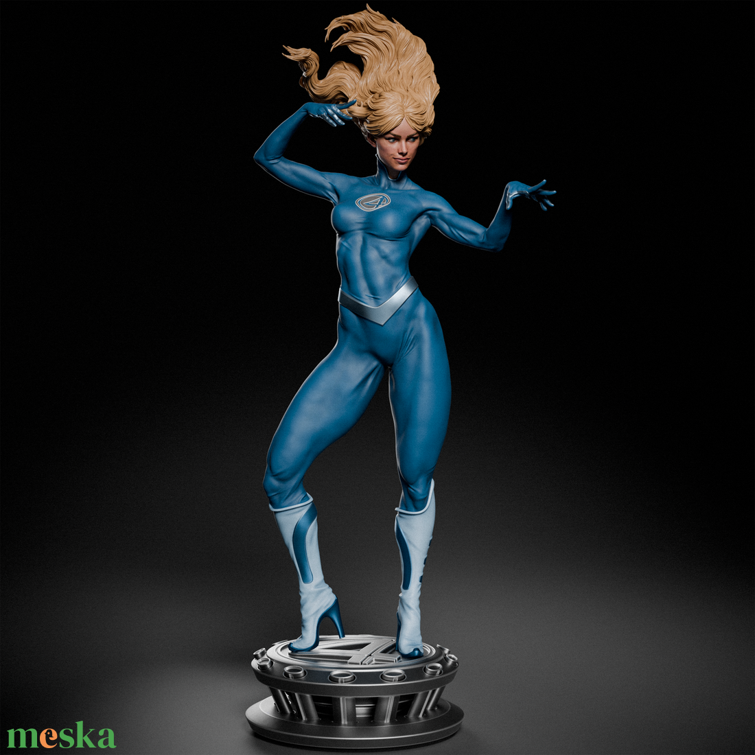 Invisible Woman - Marvel - művészet - makett, modell - Meska.hu