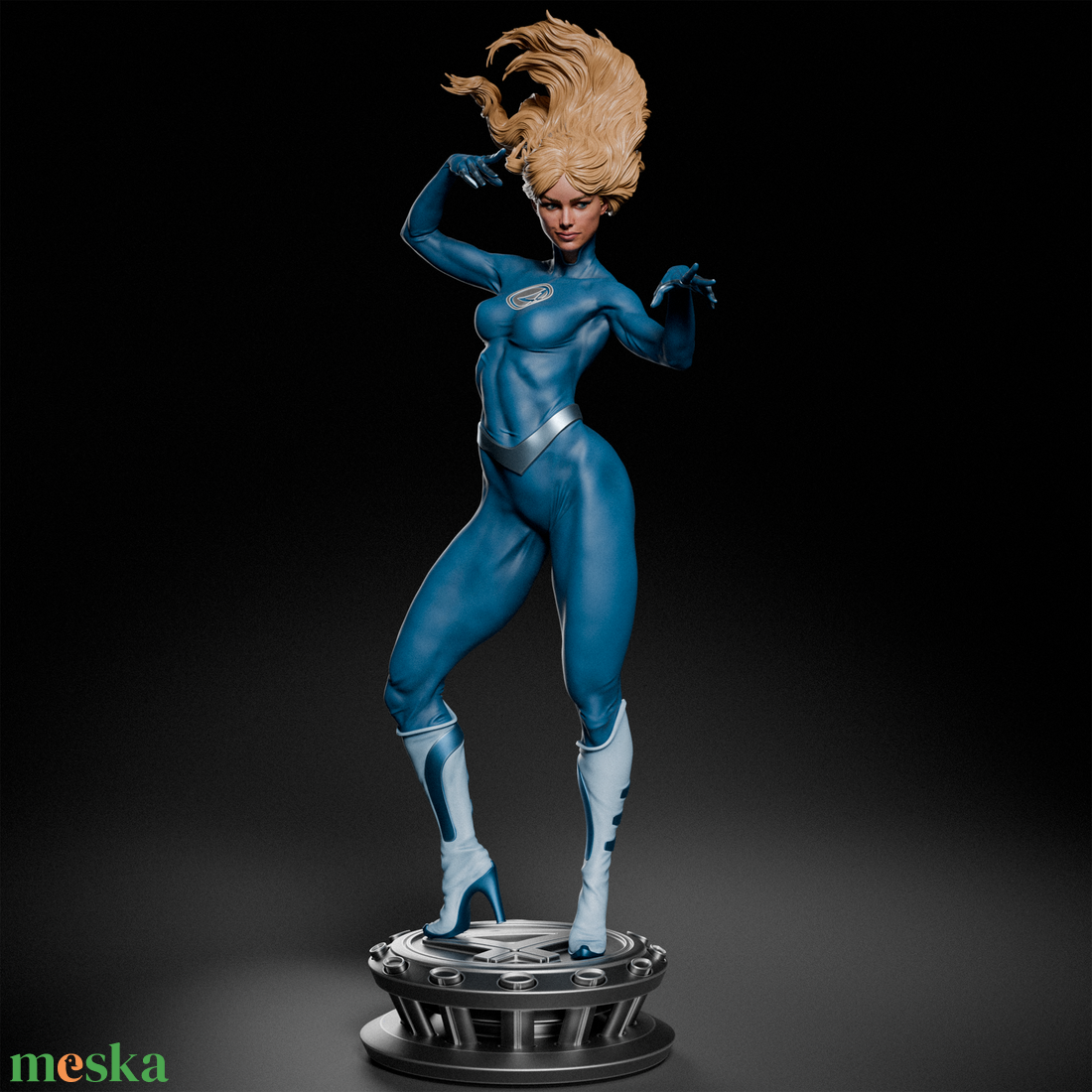 Invisible Woman - Marvel - művészet - makett, modell - Meska.hu