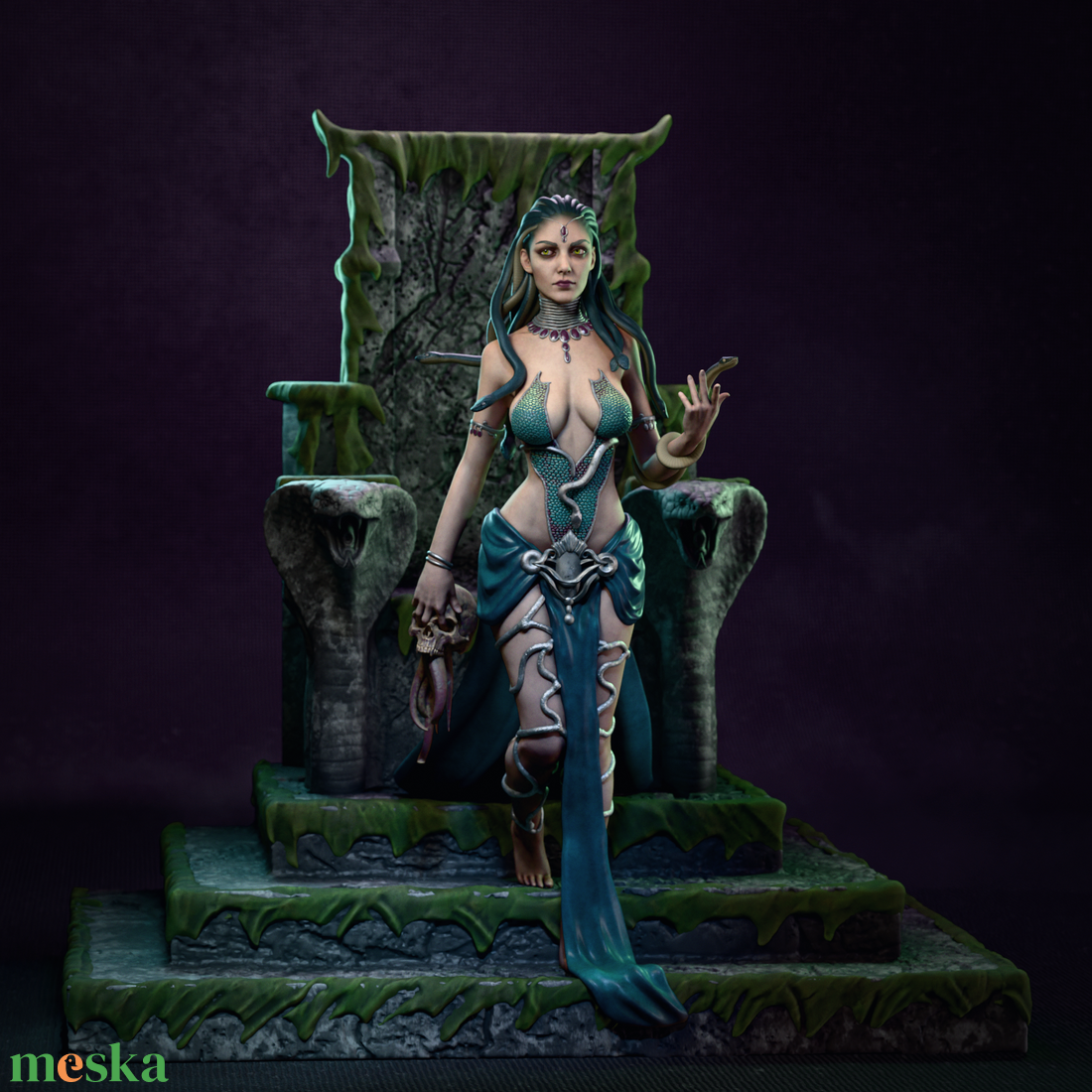 Medusa - művészet - makett, modell - Meska.hu
