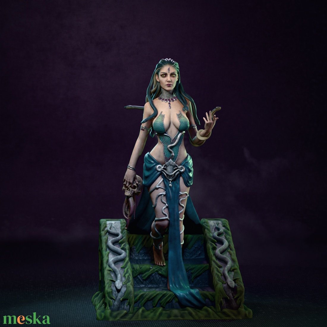 Medusa - művészet - makett, modell - Meska.hu