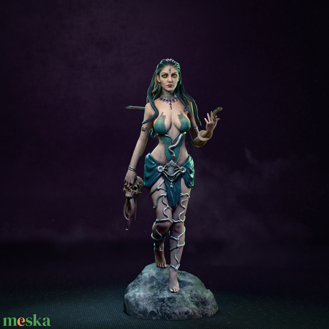 Medusa - művészet - makett, modell - Meska.hu