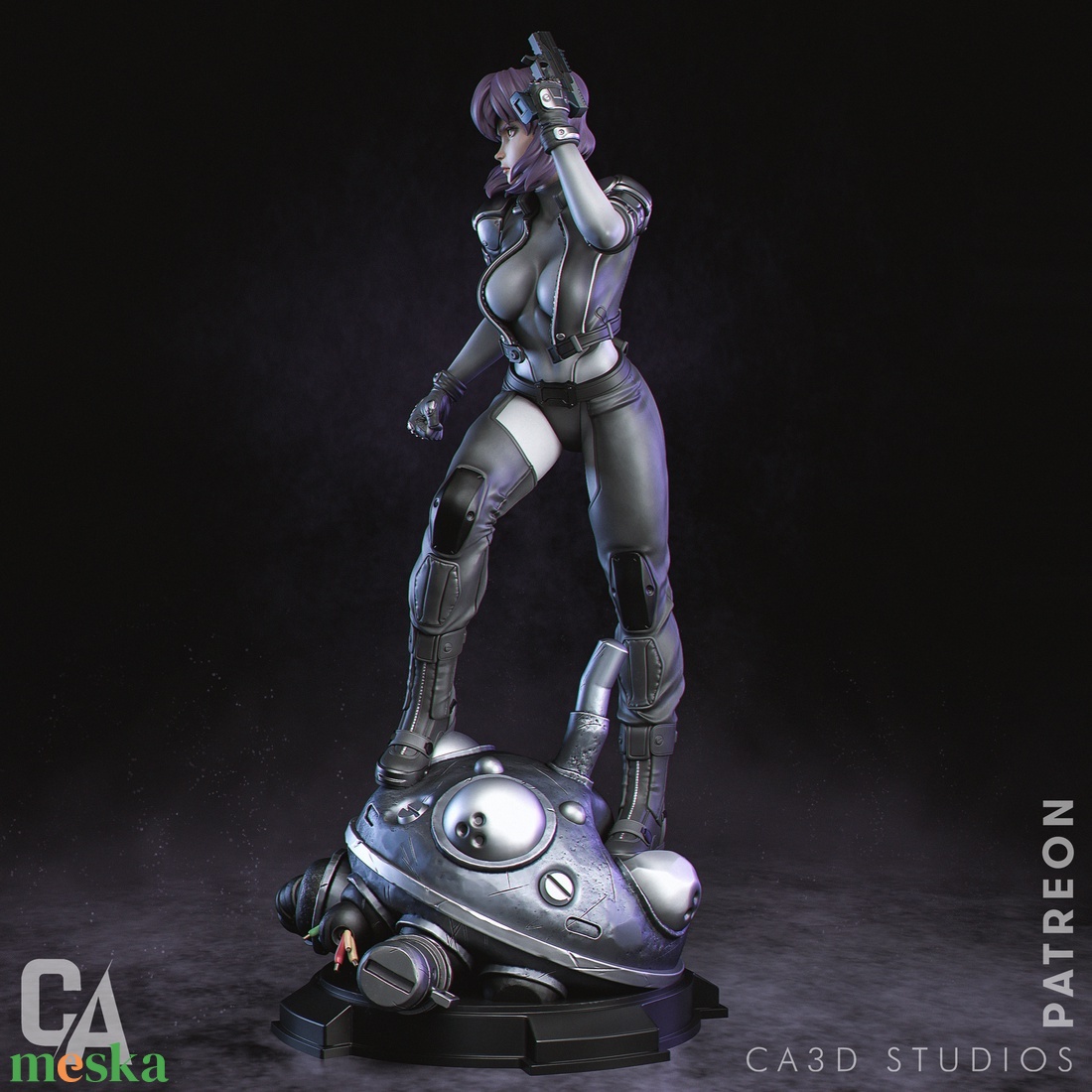 Motoko Kusanagi - Ghost in the Shell - művészet - makett, modell - Meska.hu