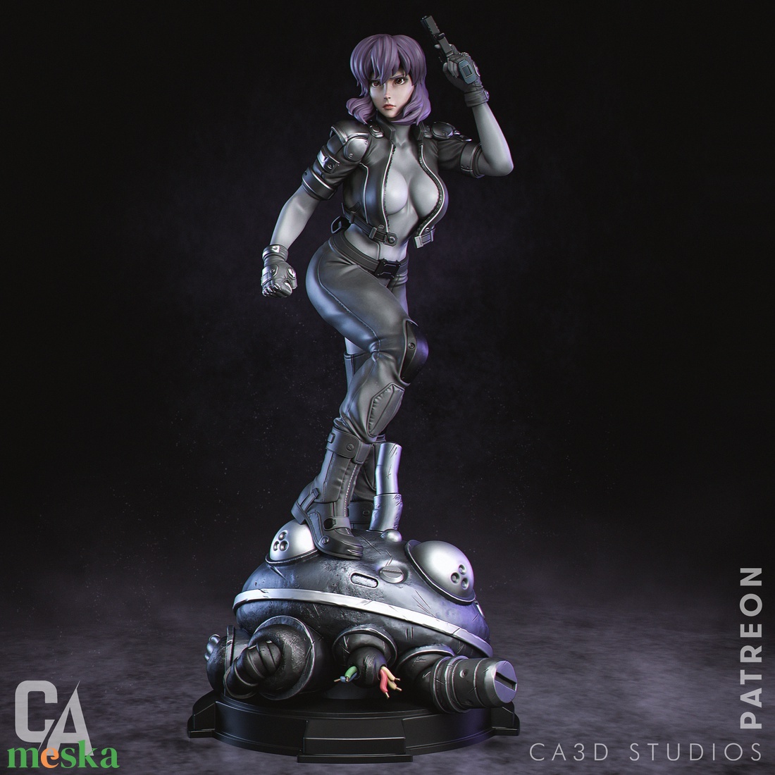 Motoko Kusanagi - Ghost in the Shell - művészet - makett, modell - Meska.hu