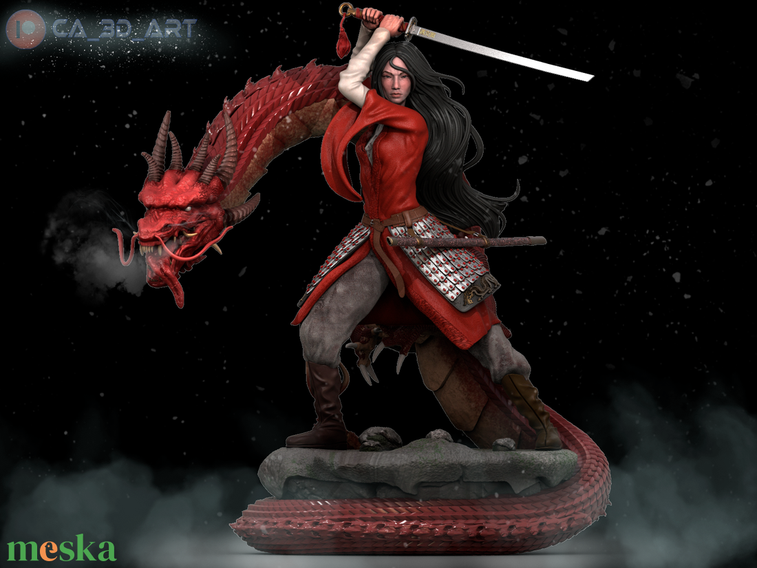 Mulan - művészet - makett, modell - Meska.hu