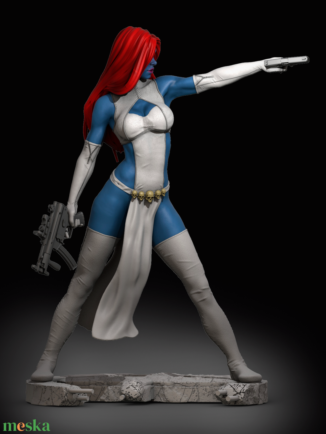 Mystique - X-men - művészet - makett, modell - Meska.hu