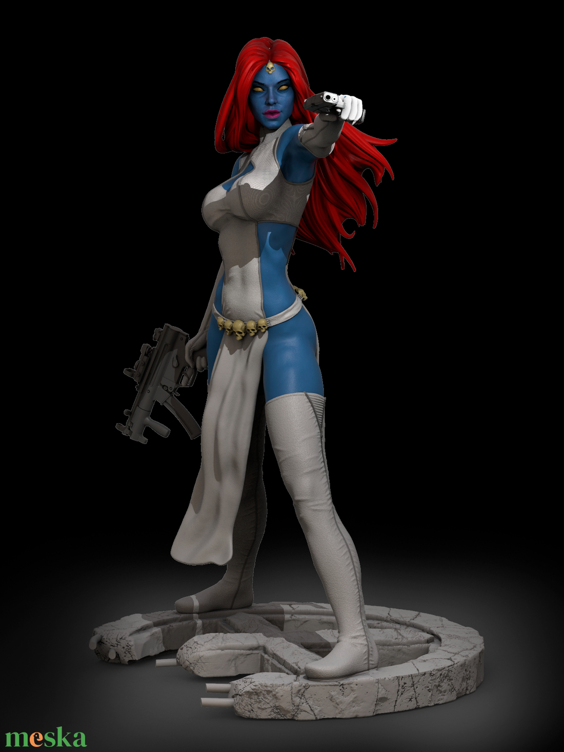 Mystique - X-men - művészet - makett, modell - Meska.hu