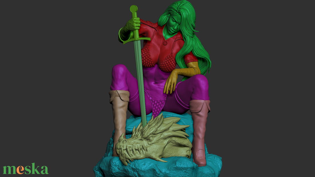 Red Sonja - Marvel - művészet - makett, modell - Meska.hu