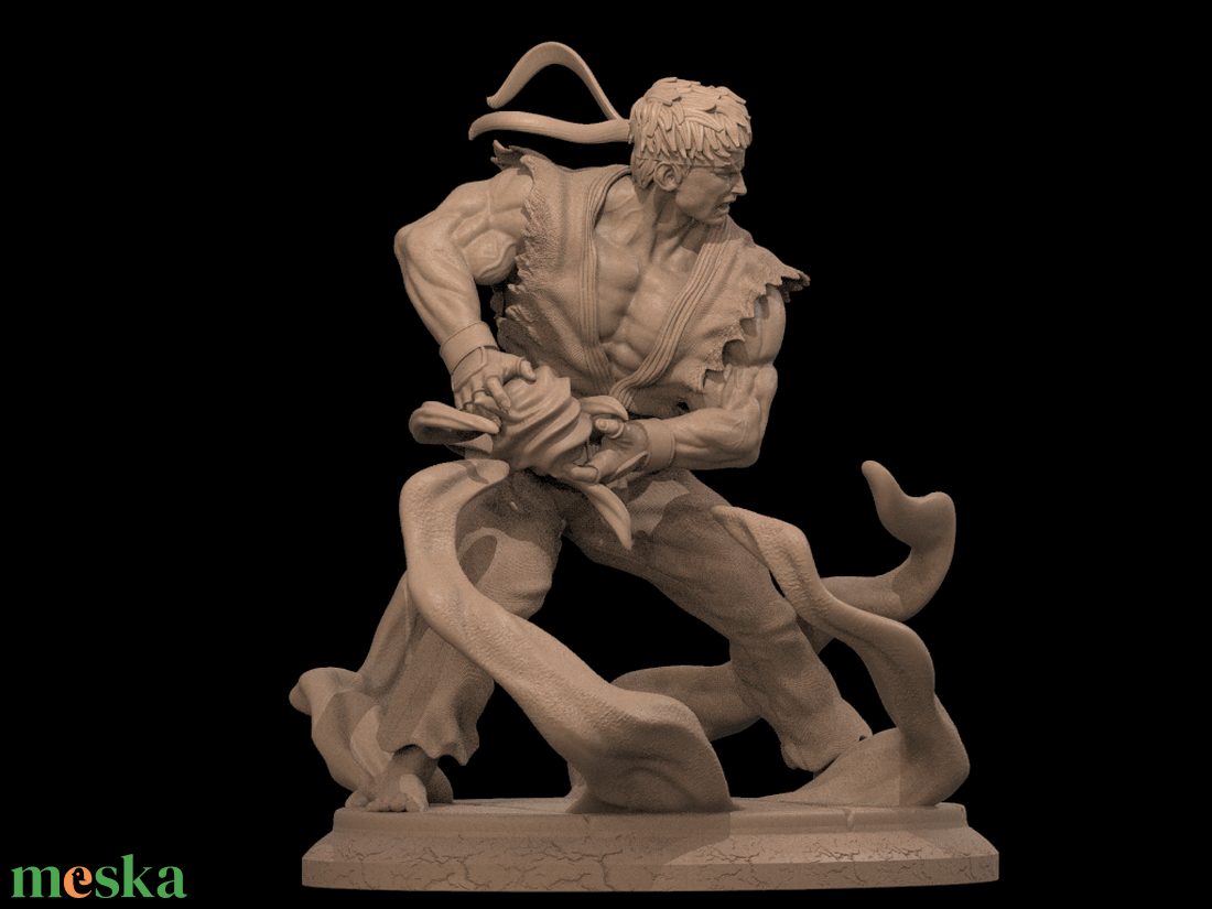 Ryu - Street Fighter - művészet - makett, modell - Meska.hu