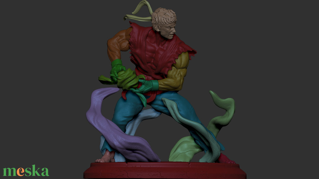 Ryu - Street Fighter - művészet - makett, modell - Meska.hu