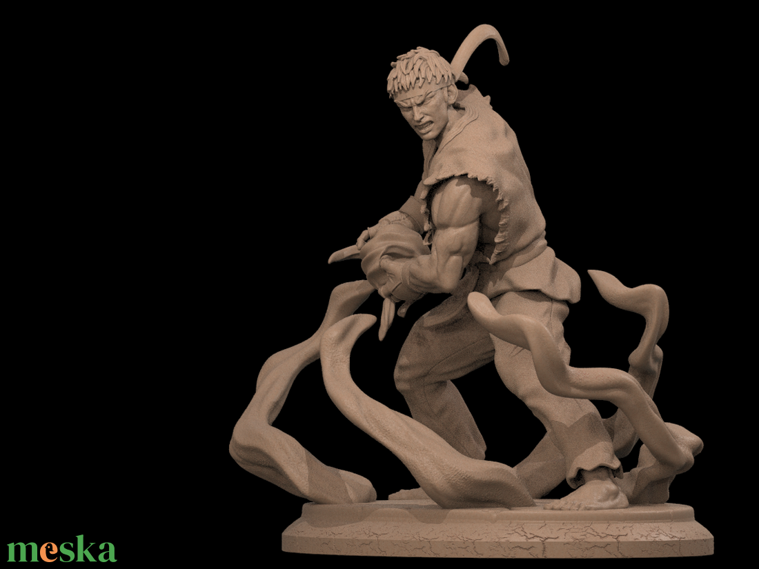 Ryu - Street Fighter - művészet - makett, modell - Meska.hu