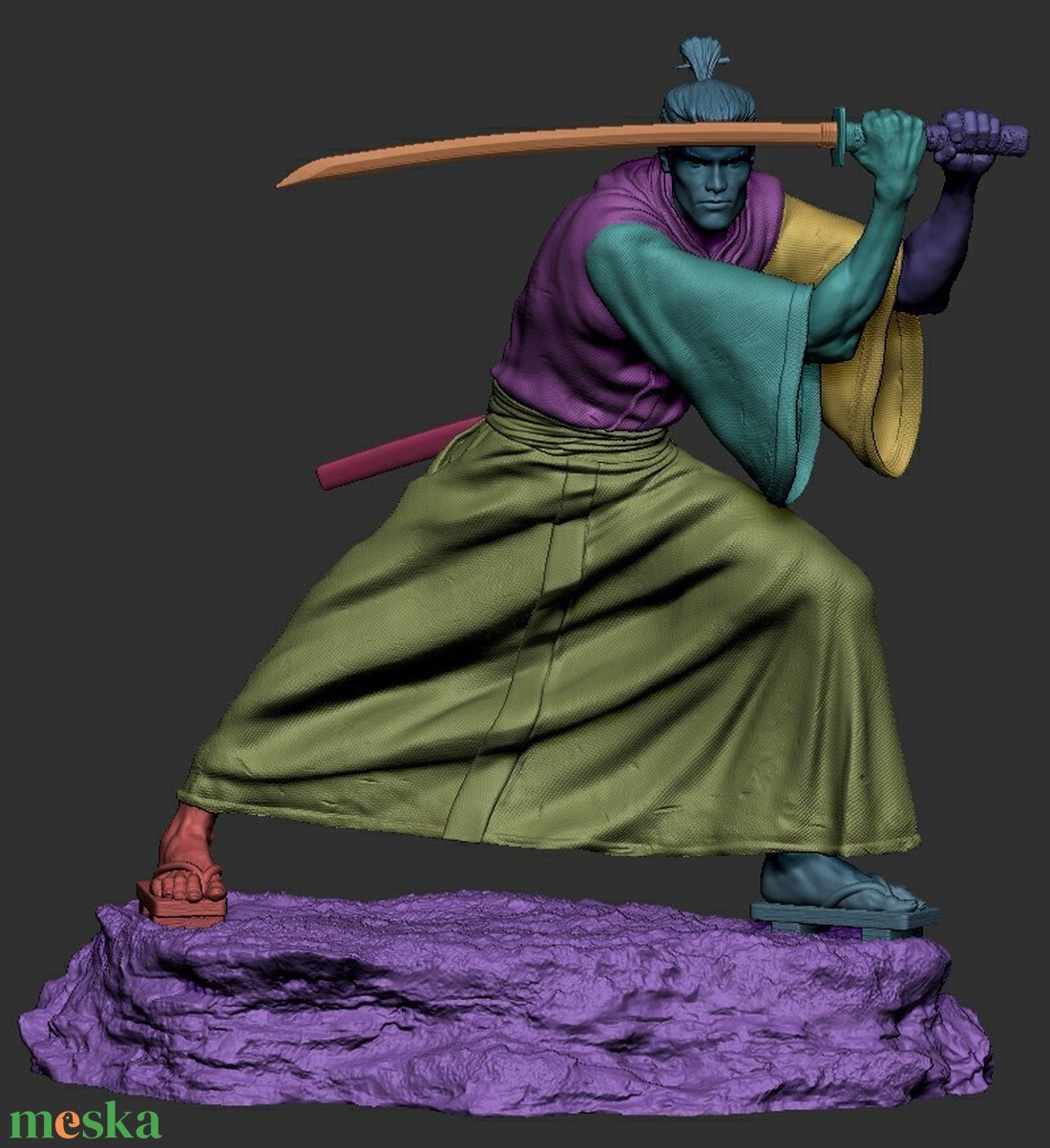 Samurai Jack - művészet - makett, modell - Meska.hu