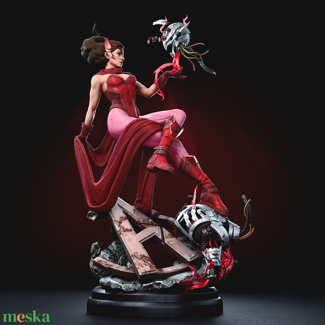 Scarlet Witch - Marvel - művészet - makett, modell - Meska.hu