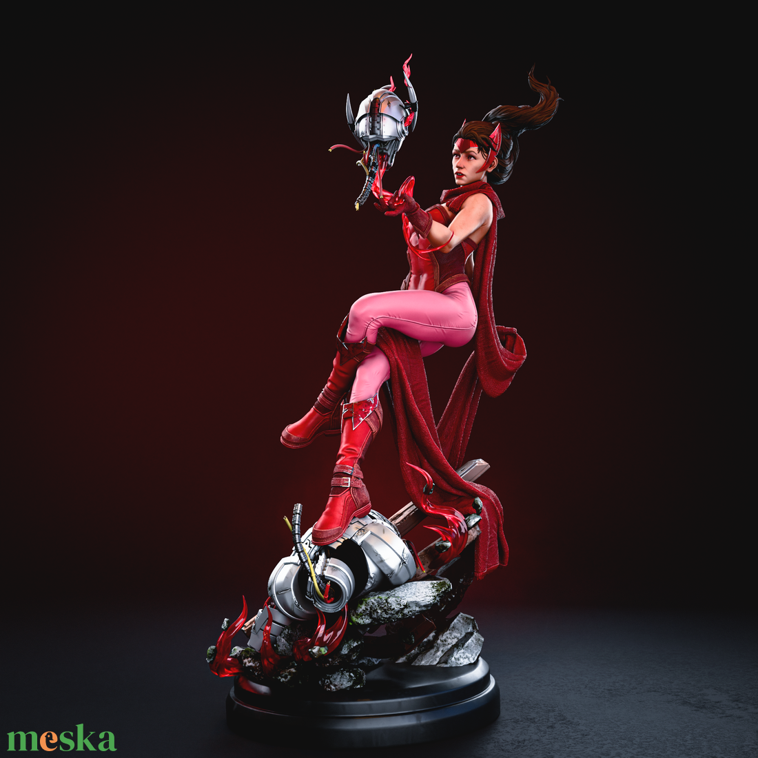 Scarlet Witch - Marvel - művészet - makett, modell - Meska.hu