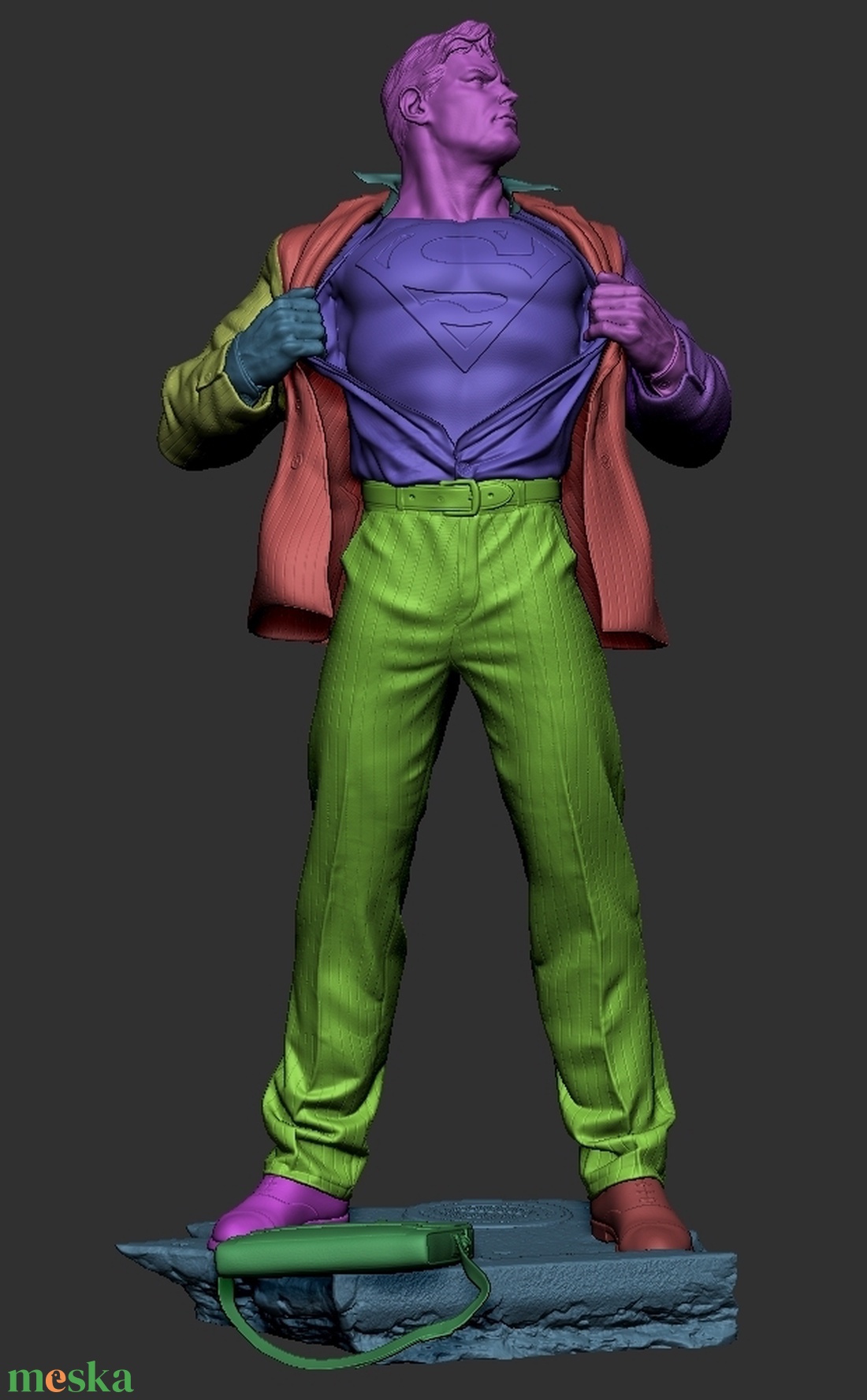 Superman - művészet - makett, modell - Meska.hu