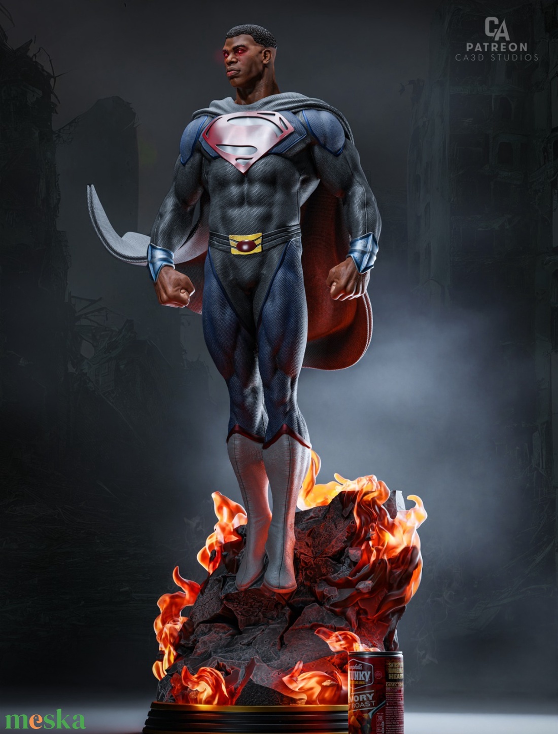 Val-Zod - Superman - művészet - makett, modell - Meska.hu