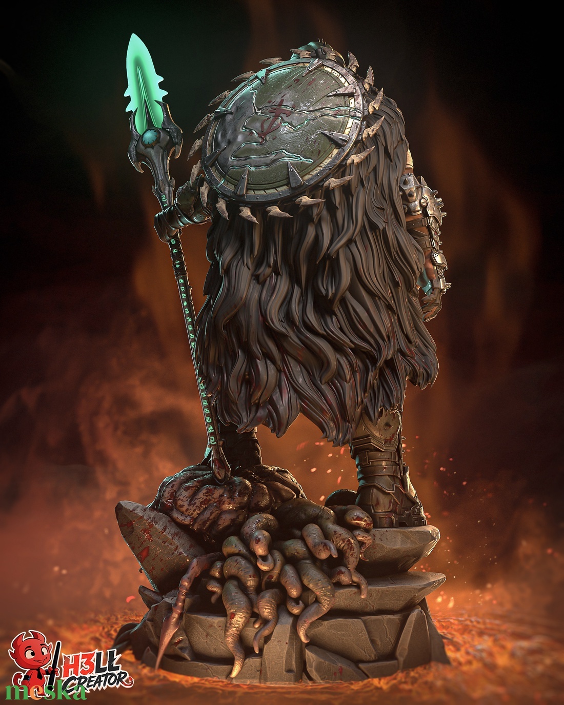 Doom Slayer - Doom: The Dark Ages - művészet - makett, modell - Meska.hu