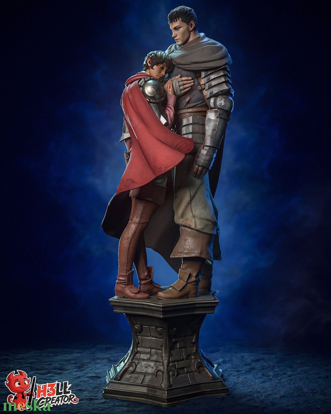 Guts and Casca - Berserk - művészet - makett, modell - Meska.hu