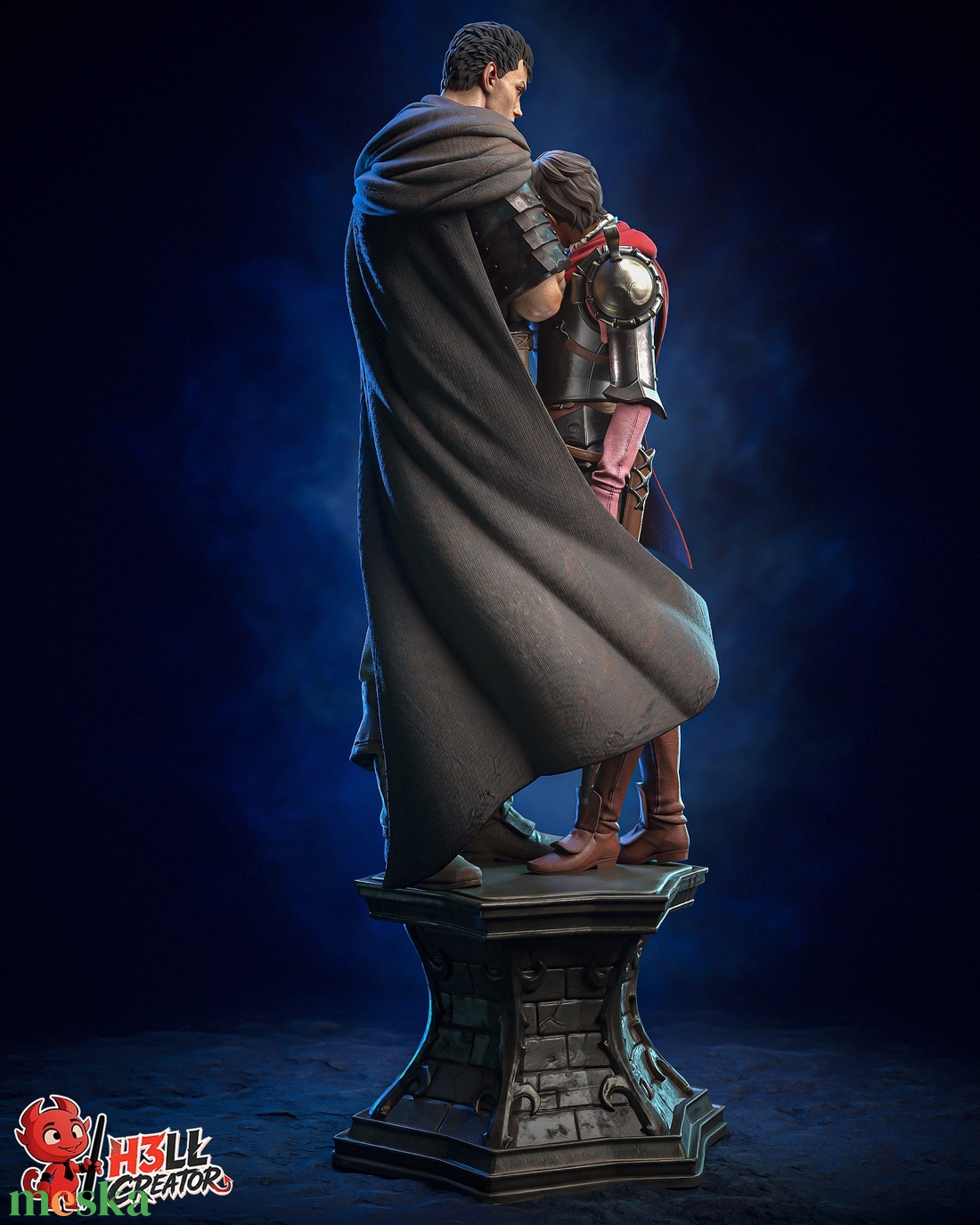 Guts and Casca - Berserk - művészet - makett, modell - Meska.hu