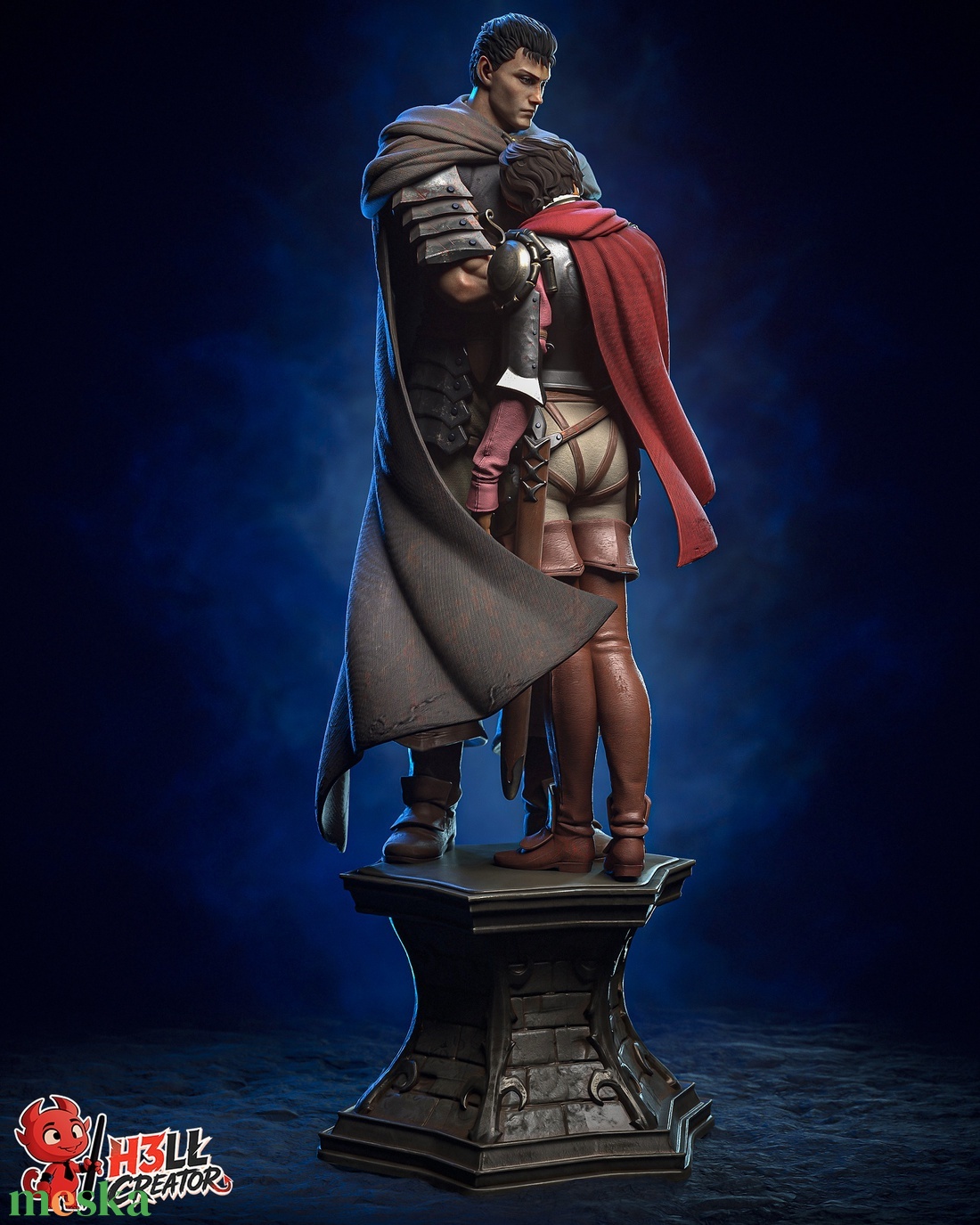 Guts and Casca - Berserk - művészet - makett, modell - Meska.hu