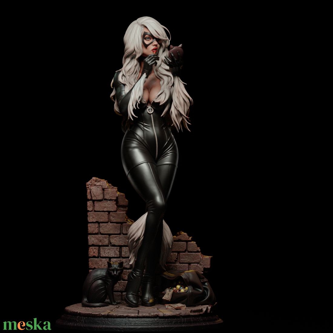 Black Cat - Marvel - művészet - makett, modell - Meska.hu