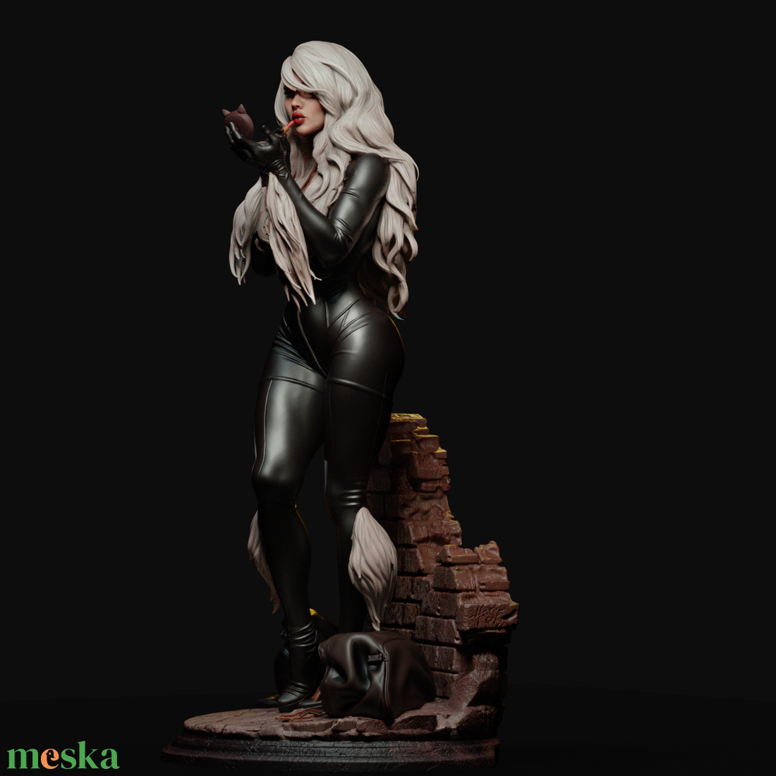 Black Cat - Marvel - művészet - makett, modell - Meska.hu