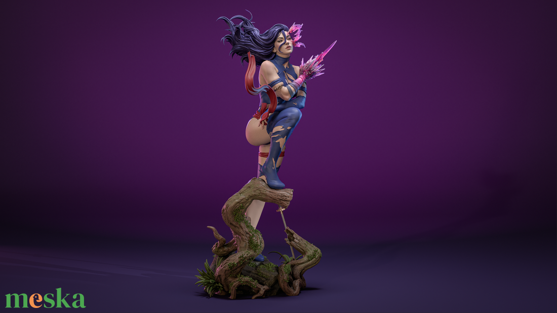 Savage Land Psylocke - Marvel - művészet - makett, modell - Meska.hu