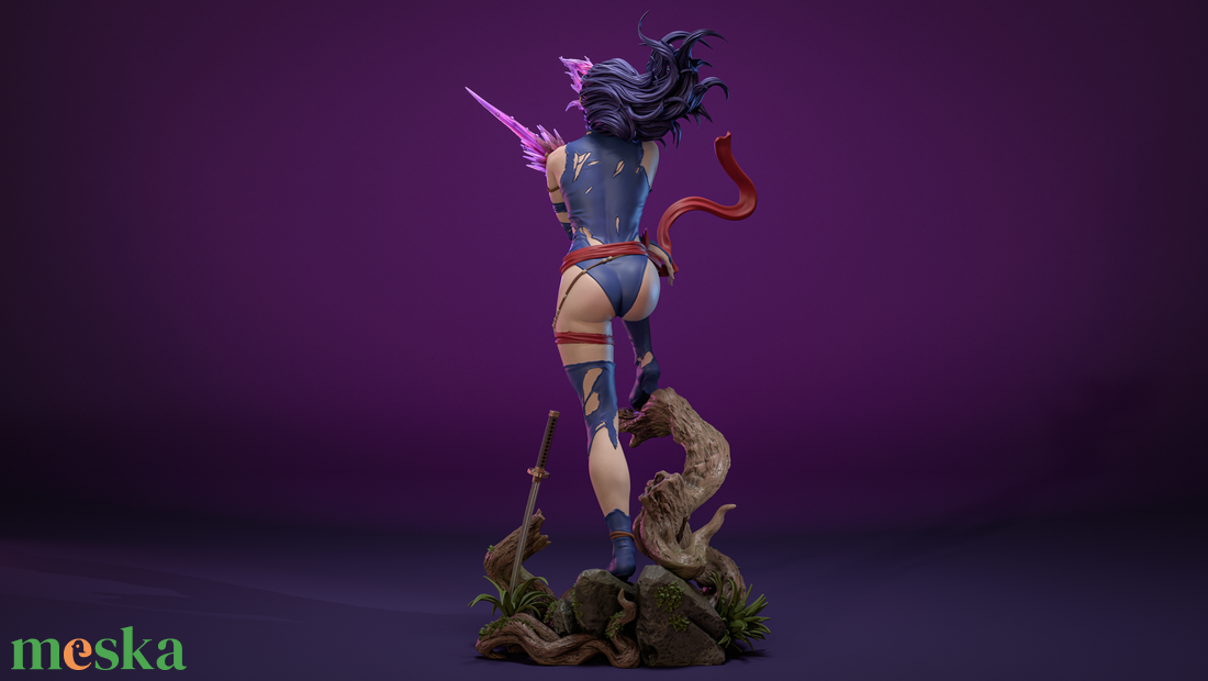 Savage Land Psylocke - Marvel - művészet - makett, modell - Meska.hu