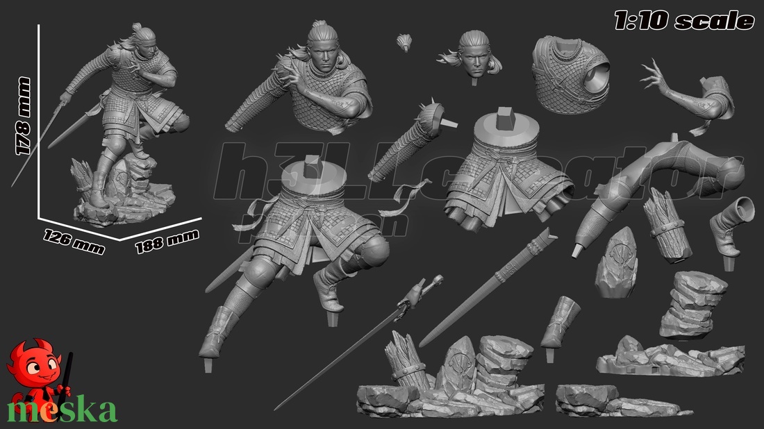Coen - The Blood of Dawnwalker - művészet - makett, modell - Meska.hu