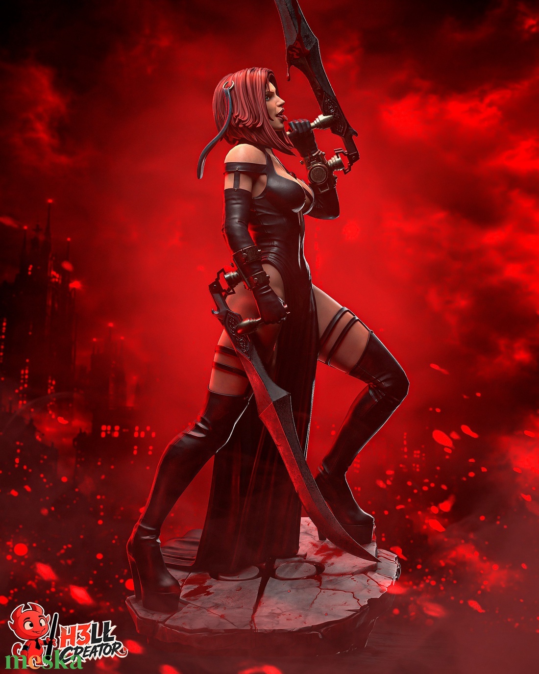 Rayne - BloodRayne 2 - művészet - makett, modell - Meska.hu