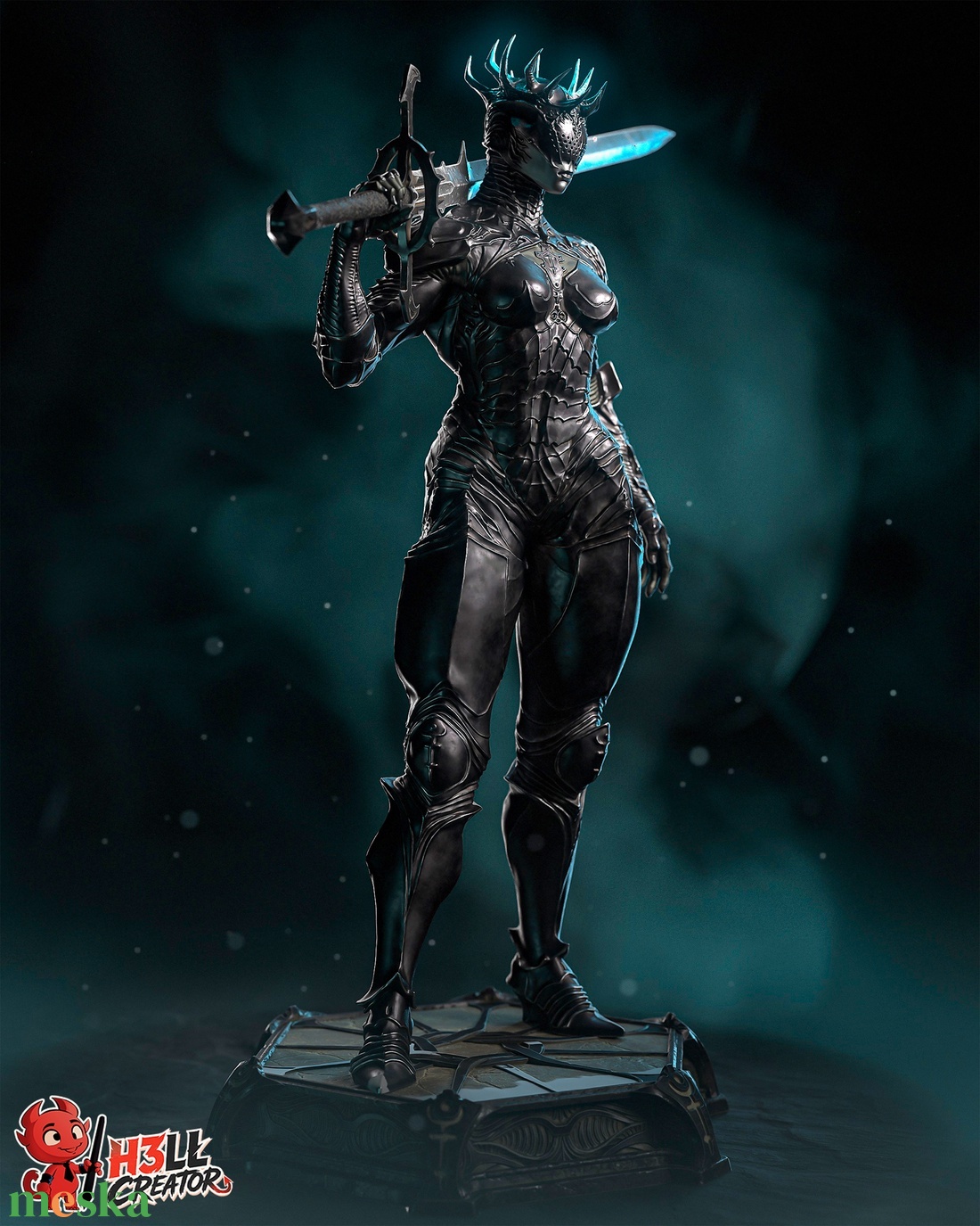 Proxima the Broodseeker - Mortal Shell 2 - művészet - makett, modell - Meska.hu