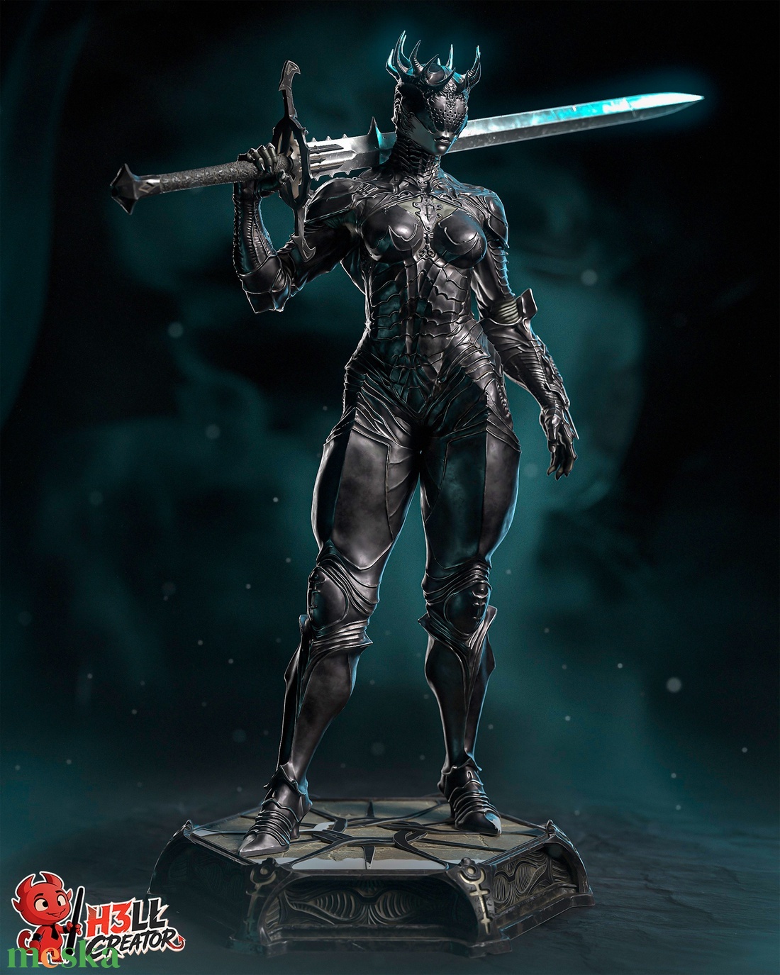 Proxima the Broodseeker - Mortal Shell 2 - művészet - makett, modell - Meska.hu