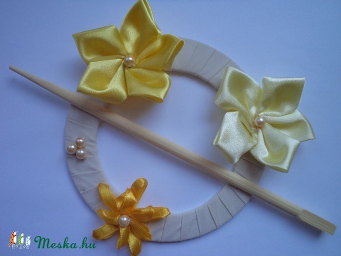 Sárga függöny dísz -  - Meska.hu