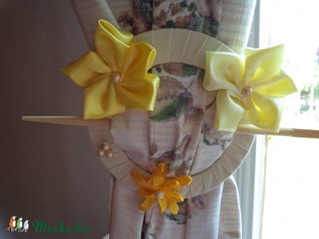 Sárga függöny dísz -  - Meska.hu