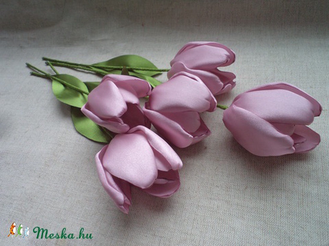 Szatén tulipánok -  - Meska.hu