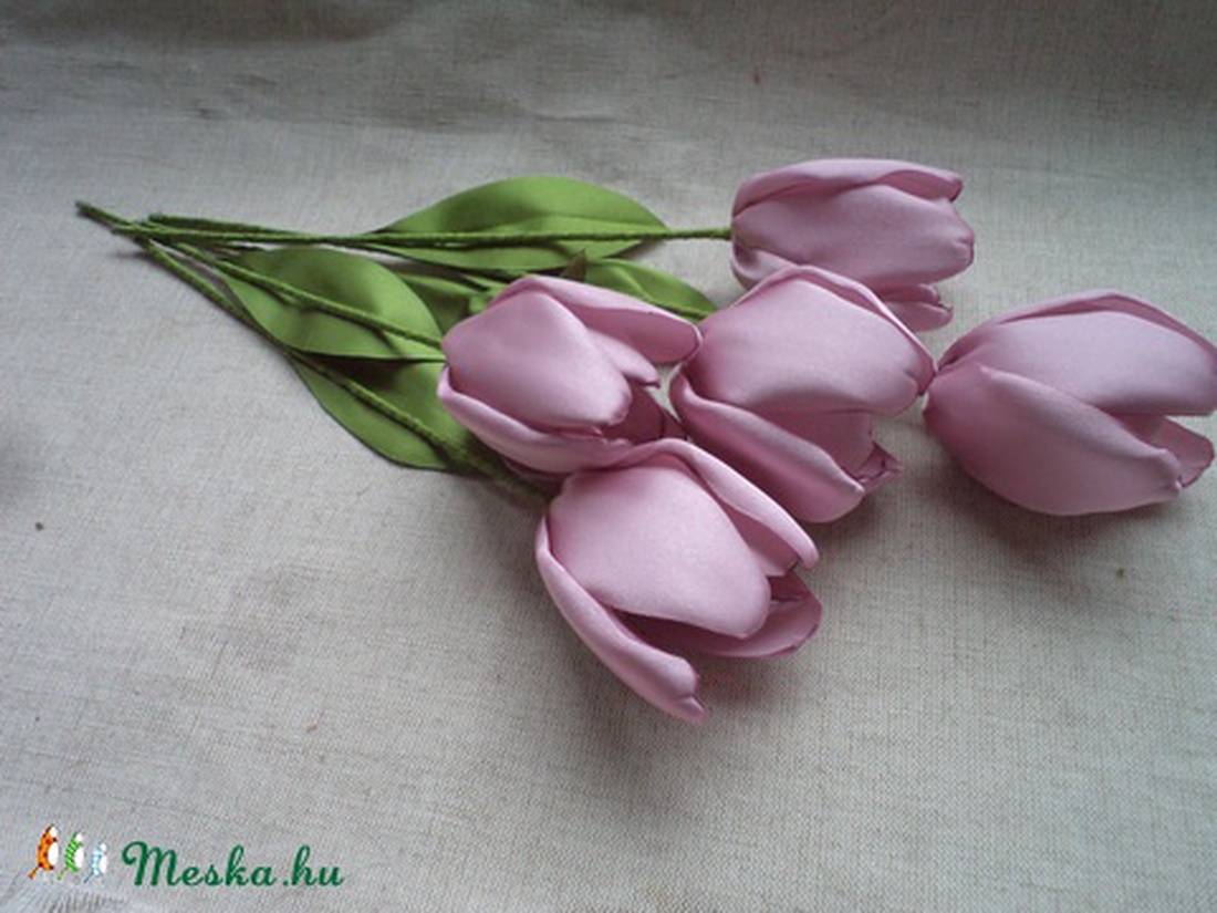 Szatén tulipánok -  - Meska.hu