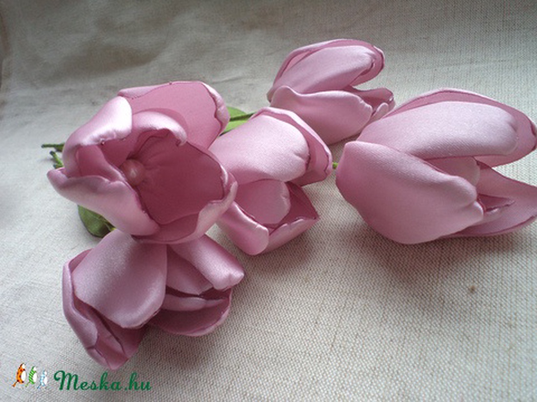 Szatén tulipánok -  - Meska.hu