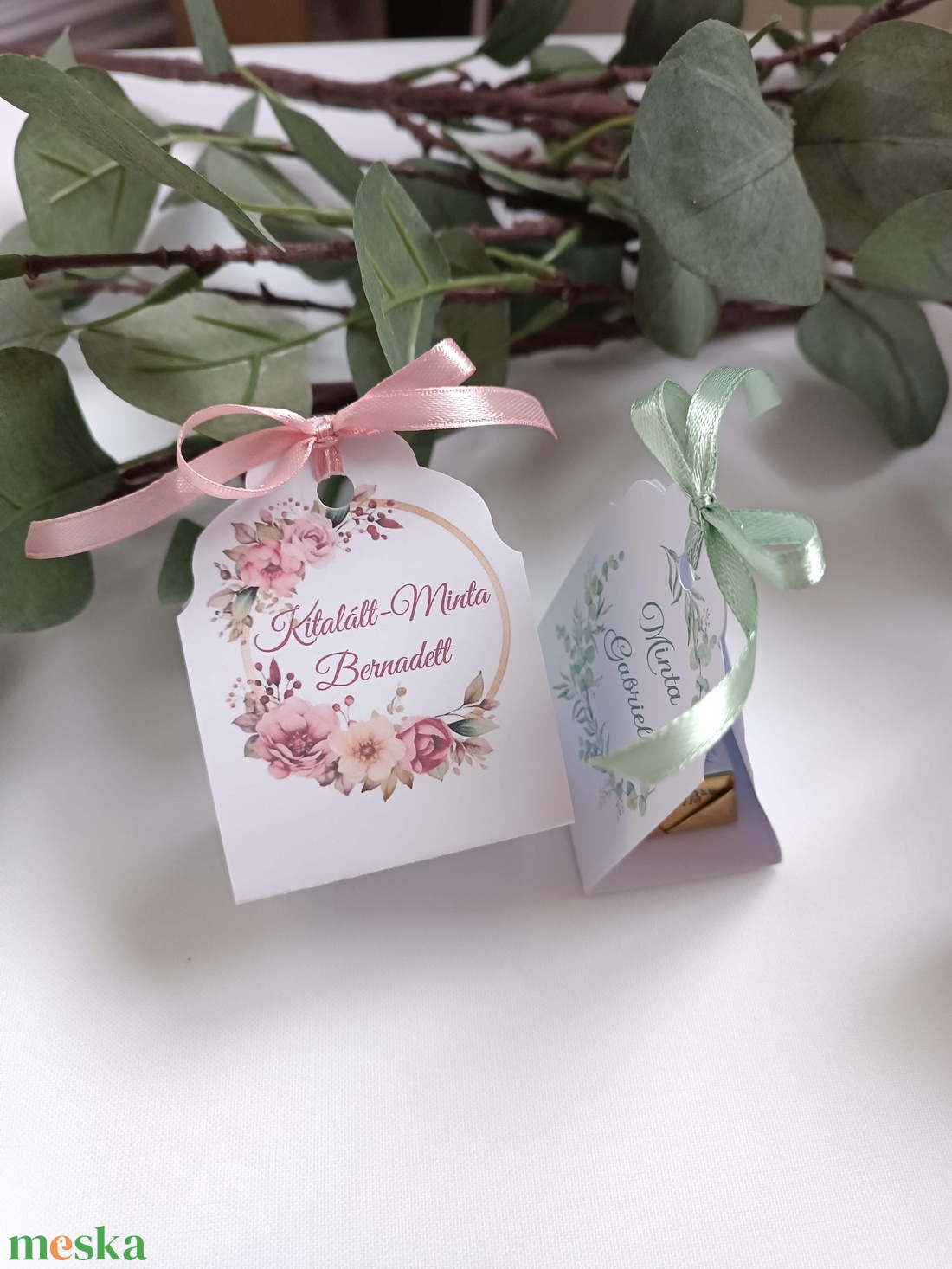 Ültetőkártya és köszönőajándék egyben, kiscsoki - esküvő - emlék & ajándék - köszönőajándék - Meska.hu