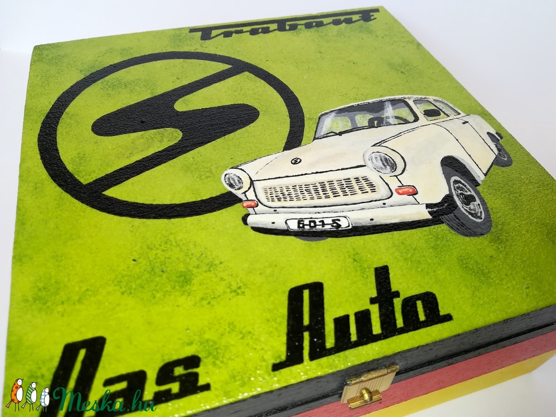 Festett fadoboz Trabant - Das Auto - otthon & életmód - tárolás & rendszerezés - doboz - Meska.hu