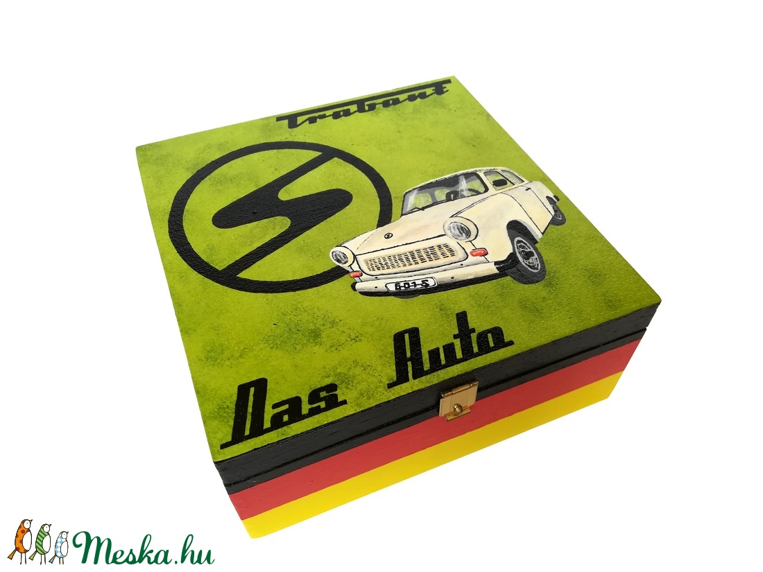 Festett fadoboz Trabant - Das Auto - otthon & életmód - tárolás & rendszerezés - doboz - Meska.hu