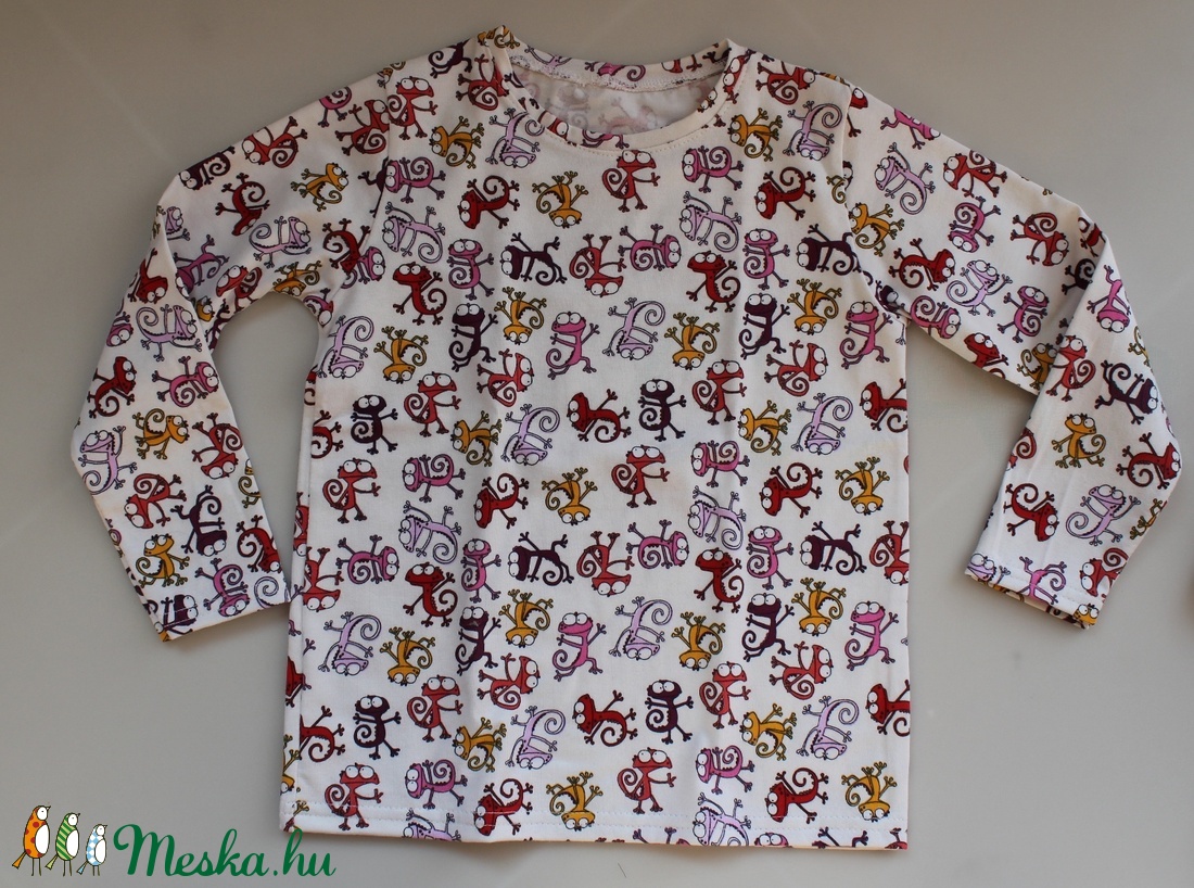 Waldorf fiú baba és azonos anyagból készült kisfiú póló- gyíkos  -  - Meska.hu